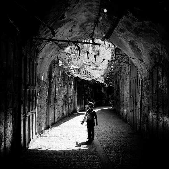 Kid in Hebron's old city