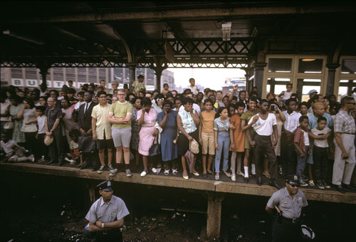 USA. 1968. Robert Kennedy funeral train.